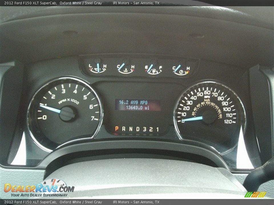 2012 Ford F150 XLT SuperCab Oxford White / Steel Gray Photo #13