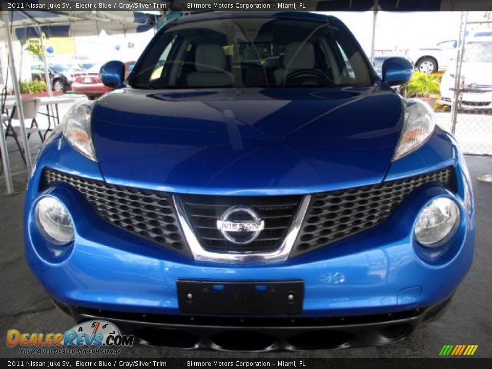 2011 Nissan Juke SV Electric Blue / Gray/Silver Trim Photo #2