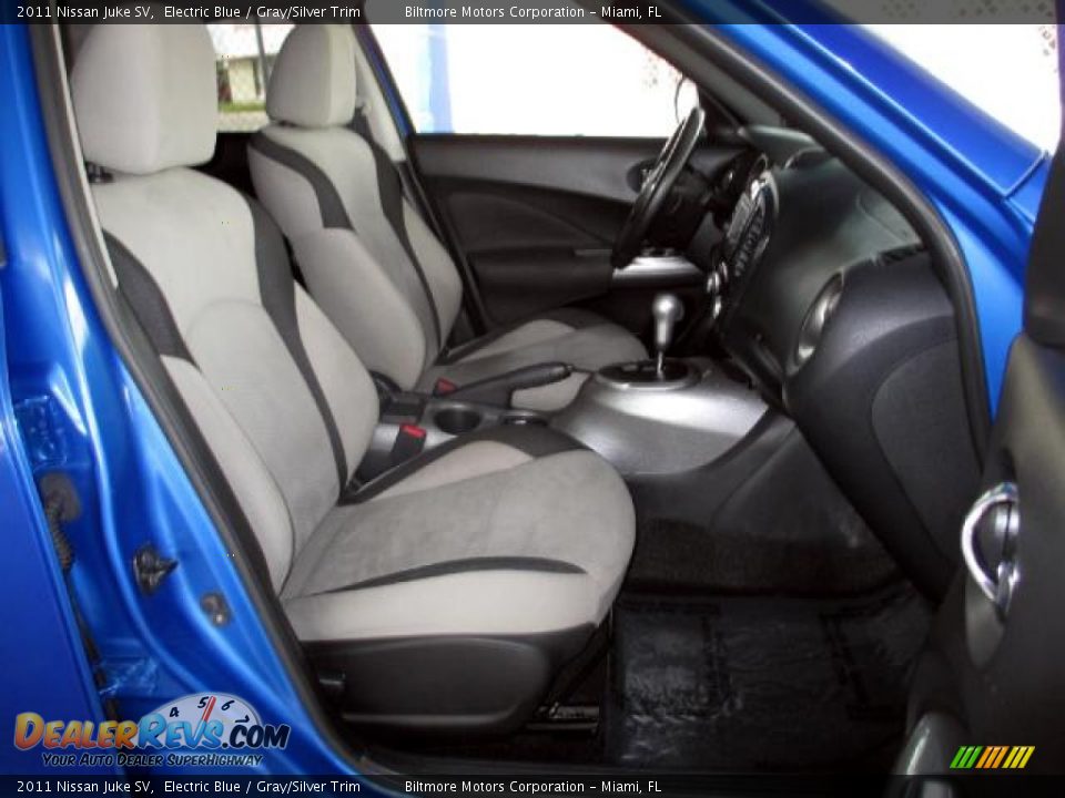 2011 Nissan Juke SV Electric Blue / Gray/Silver Trim Photo #10