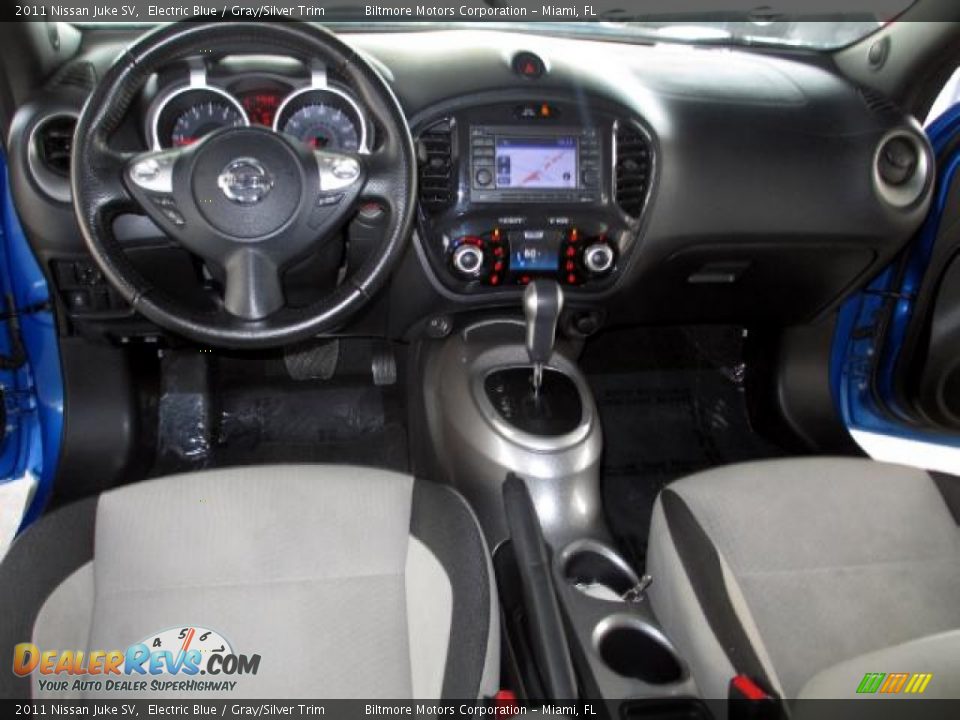 2011 Nissan Juke SV Electric Blue / Gray/Silver Trim Photo #14