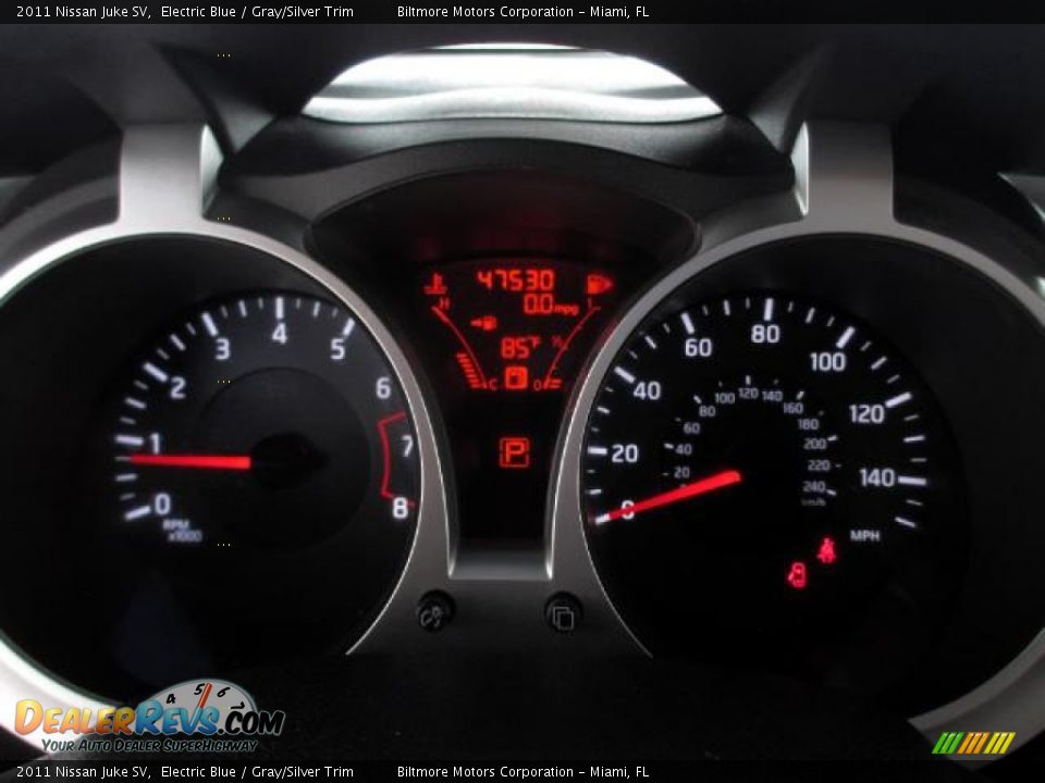 2011 Nissan Juke SV Electric Blue / Gray/Silver Trim Photo #19