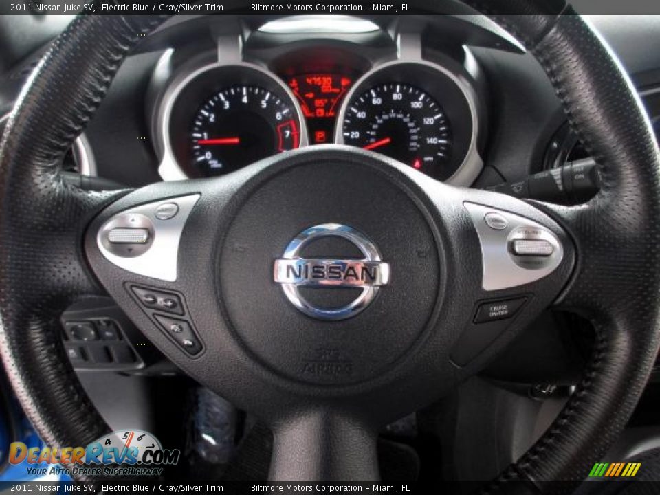 2011 Nissan Juke SV Electric Blue / Gray/Silver Trim Photo #23