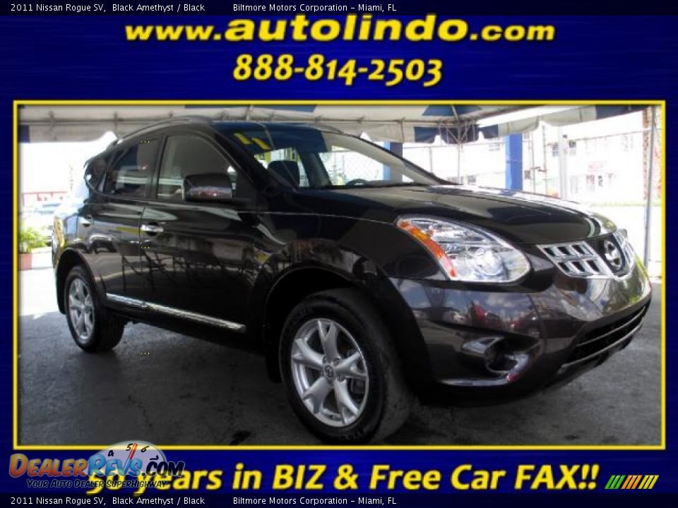 2011 Nissan Rogue SV Black Amethyst / Black Photo #1