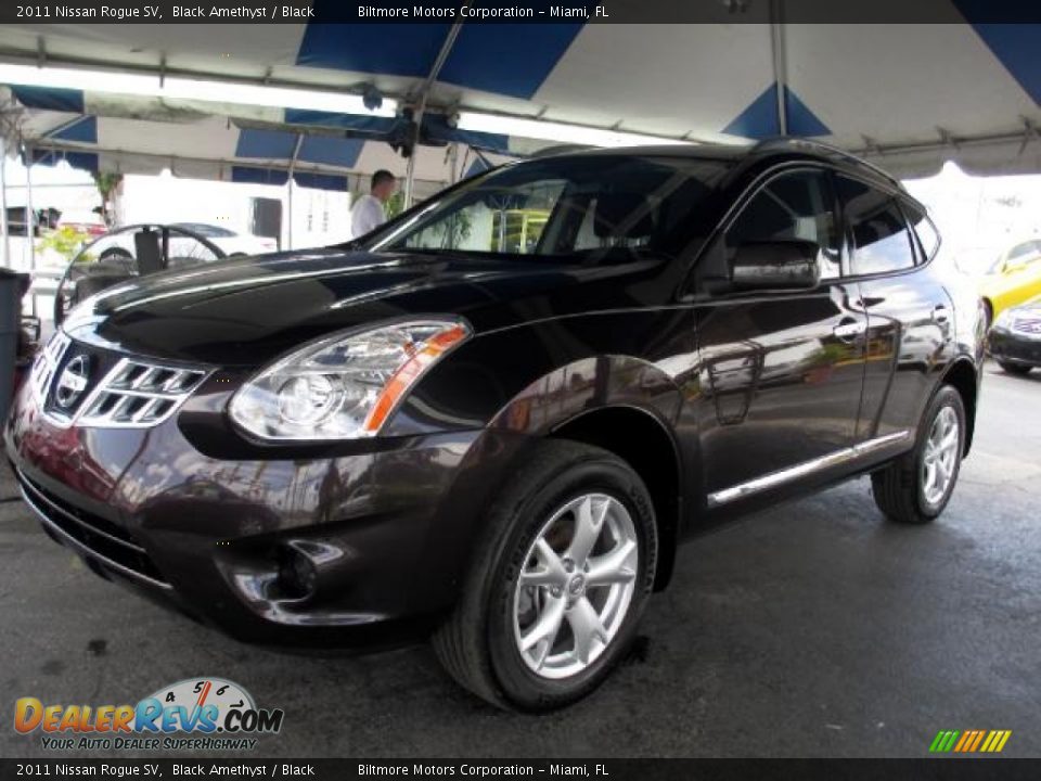 2011 Nissan Rogue SV Black Amethyst / Black Photo #3