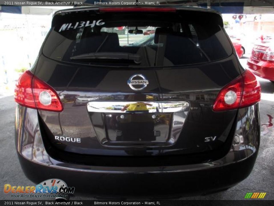 2011 Nissan Rogue SV Black Amethyst / Black Photo #5