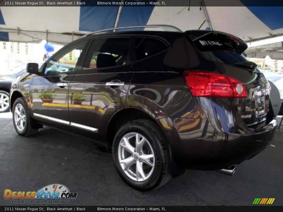 2011 Nissan Rogue SV Black Amethyst / Black Photo #7
