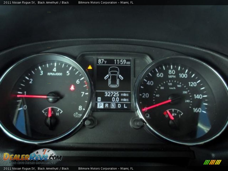 2011 Nissan Rogue SV Black Amethyst / Black Photo #17