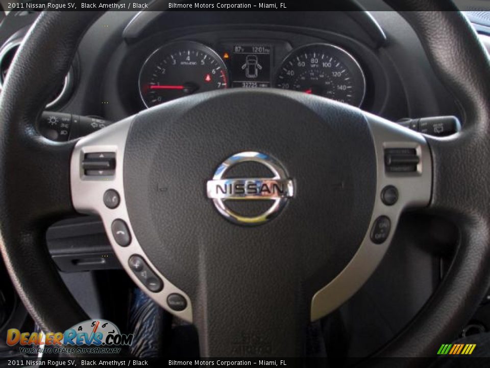 2011 Nissan Rogue SV Black Amethyst / Black Photo #21
