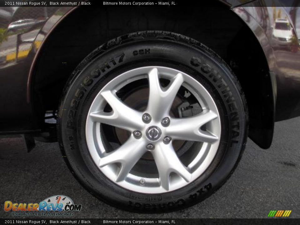 2011 Nissan Rogue SV Black Amethyst / Black Photo #26