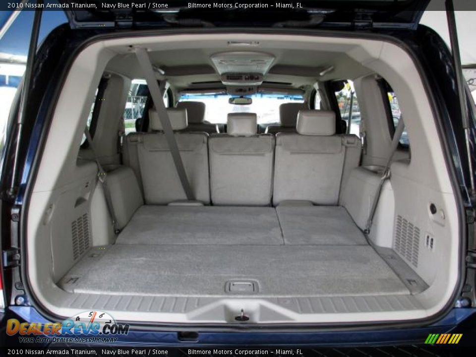 2010 Nissan Armada Titanium Navy Blue Pearl / Stone Photo #6