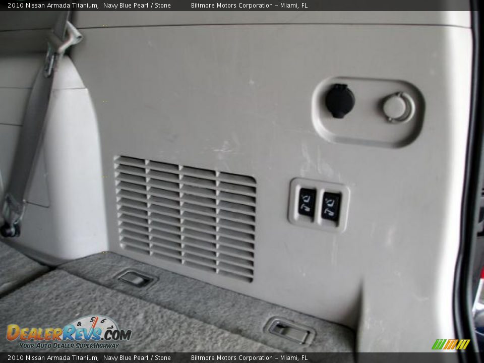 2010 Nissan Armada Titanium Navy Blue Pearl / Stone Photo #7