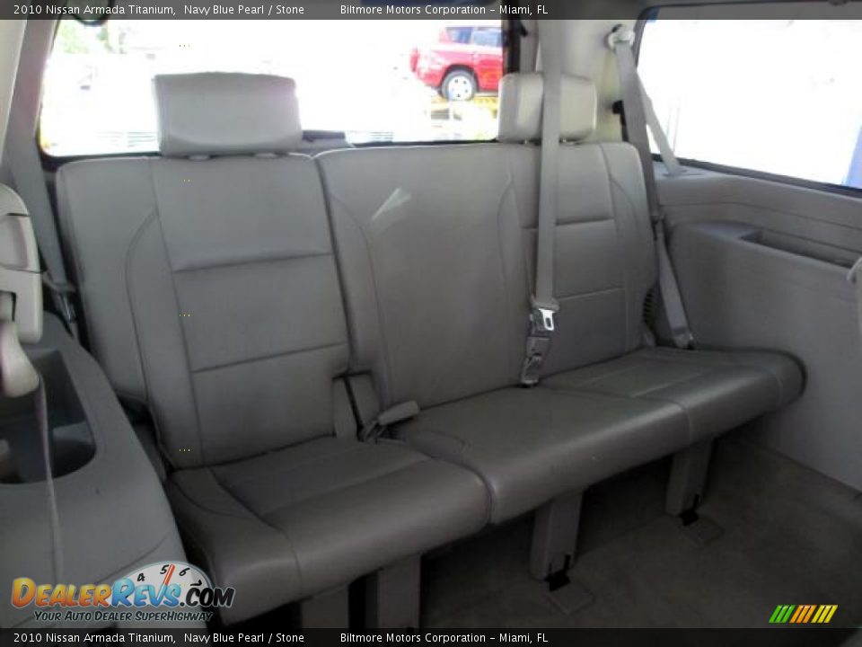 2010 Nissan Armada Titanium Navy Blue Pearl / Stone Photo #14