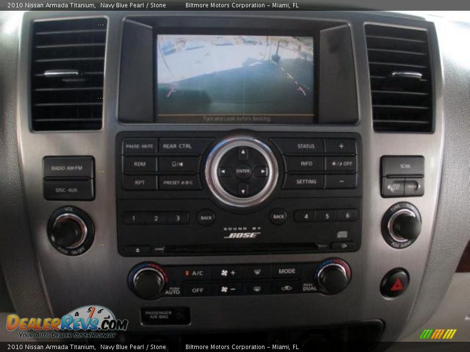 2010 Nissan Armada Titanium Navy Blue Pearl / Stone Photo #18