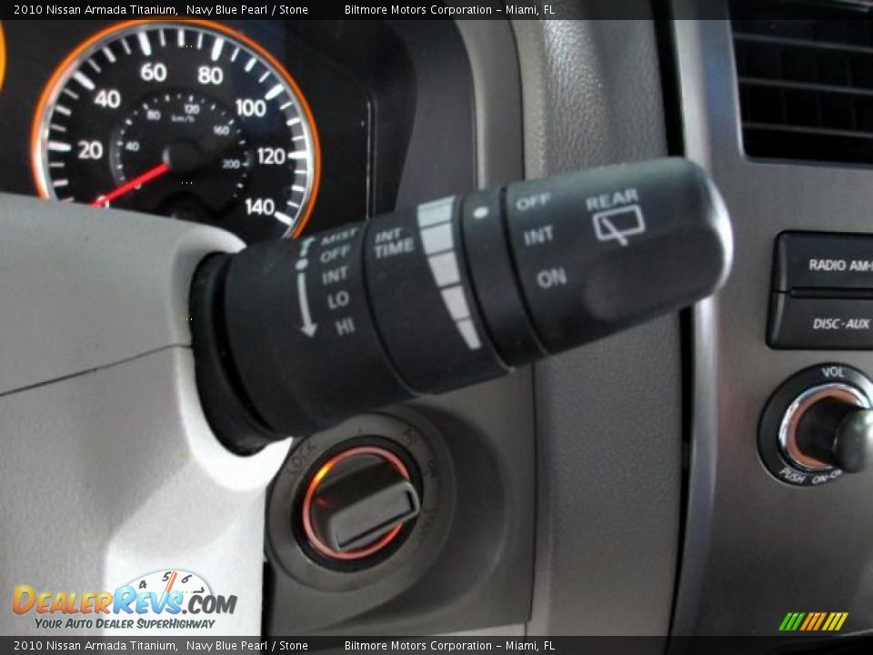 2010 Nissan Armada Titanium Navy Blue Pearl / Stone Photo #21