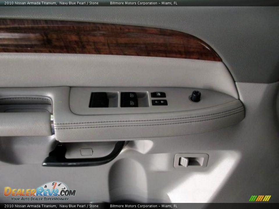 2010 Nissan Armada Titanium Navy Blue Pearl / Stone Photo #23