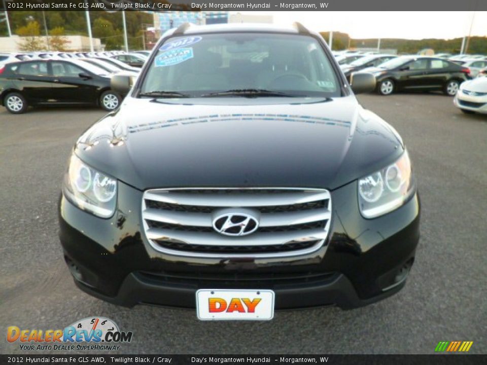 2012 Hyundai Santa Fe GLS AWD Twilight Black / Gray Photo #2