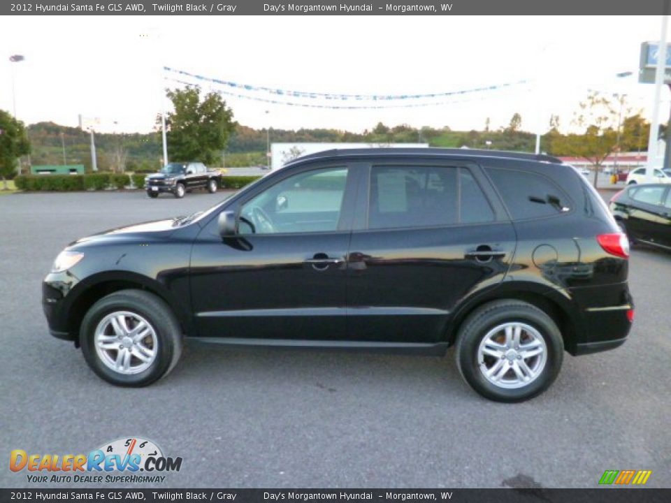 2012 Hyundai Santa Fe GLS AWD Twilight Black / Gray Photo #4