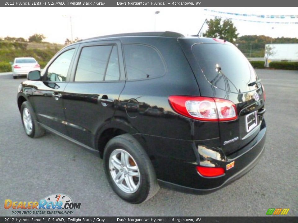 2012 Hyundai Santa Fe GLS AWD Twilight Black / Gray Photo #5