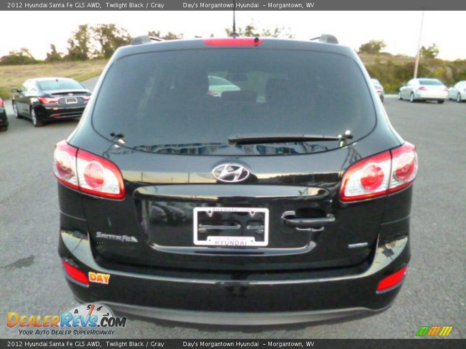 2012 Hyundai Santa Fe GLS AWD Twilight Black / Gray Photo #6