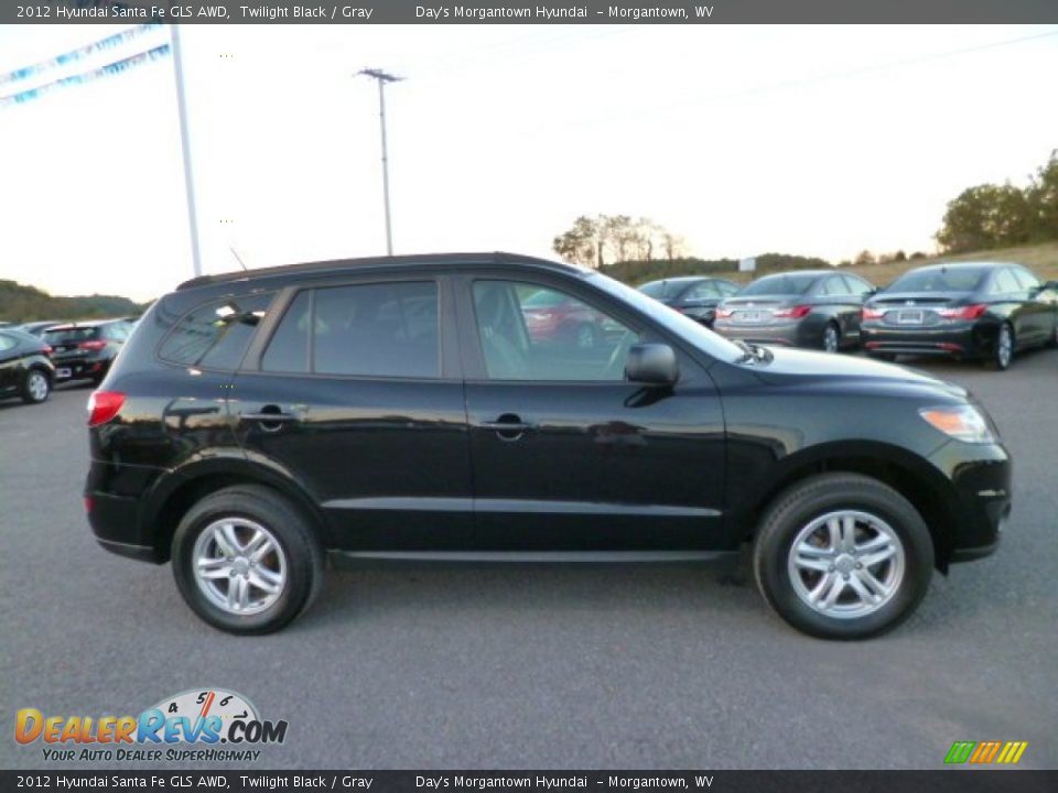 2012 Hyundai Santa Fe GLS AWD Twilight Black / Gray Photo #8