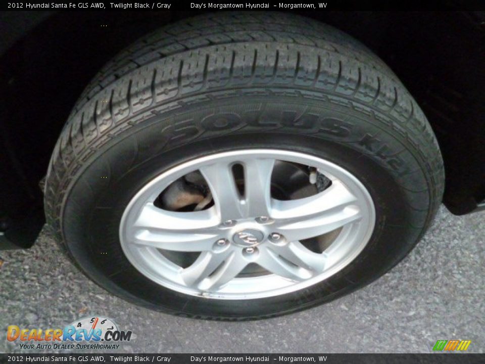 2012 Hyundai Santa Fe GLS AWD Twilight Black / Gray Photo #9