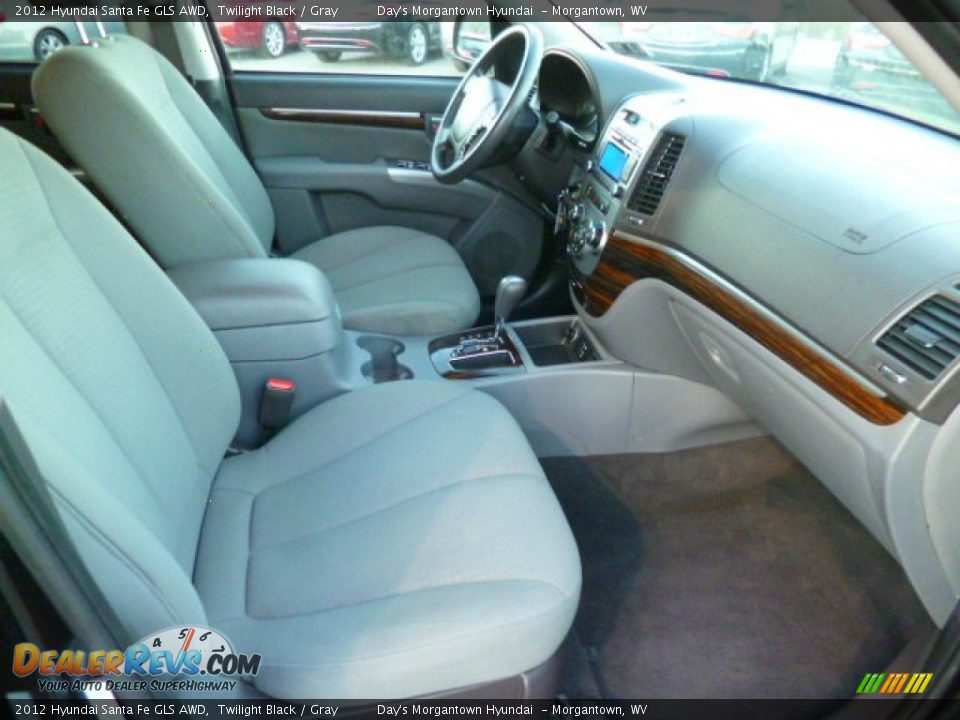 2012 Hyundai Santa Fe GLS AWD Twilight Black / Gray Photo #10