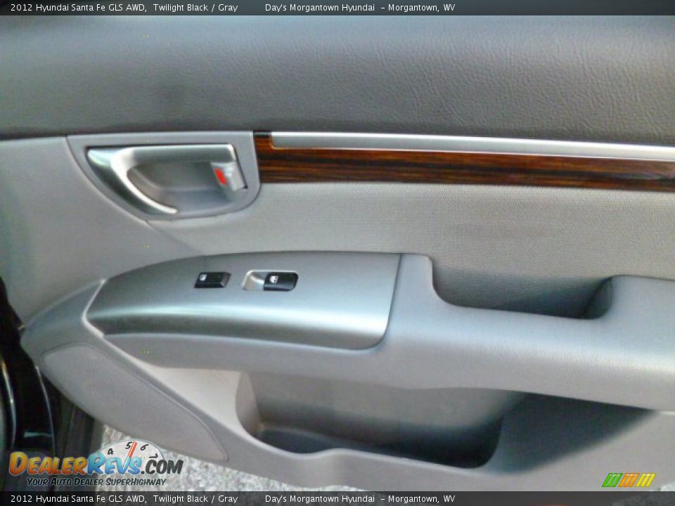 2012 Hyundai Santa Fe GLS AWD Twilight Black / Gray Photo #11