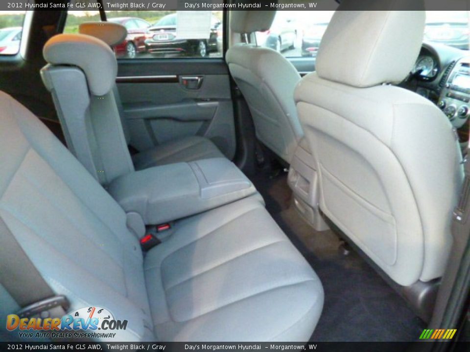 2012 Hyundai Santa Fe GLS AWD Twilight Black / Gray Photo #12