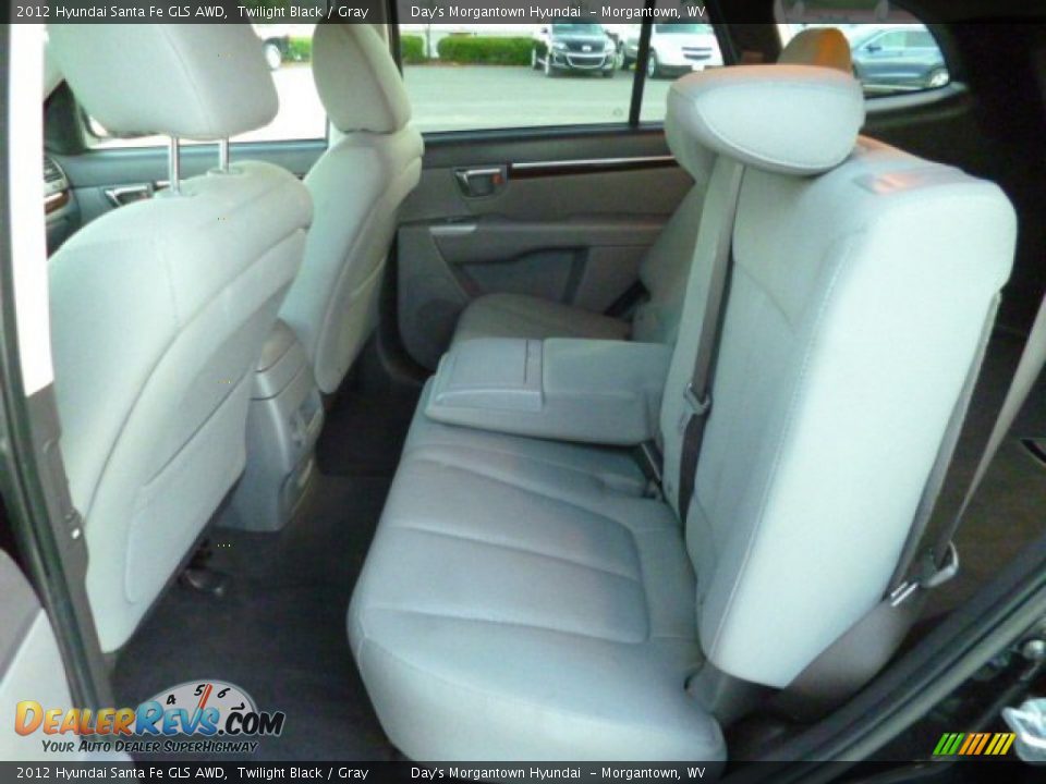 2012 Hyundai Santa Fe GLS AWD Twilight Black / Gray Photo #14