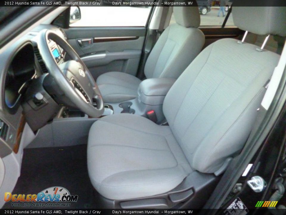 2012 Hyundai Santa Fe GLS AWD Twilight Black / Gray Photo #16