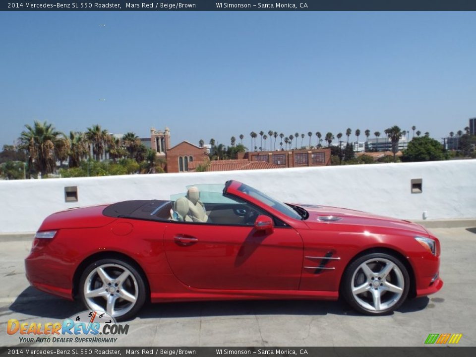 Mars Red 2014 Mercedes-Benz SL 550 Roadster Photo #3