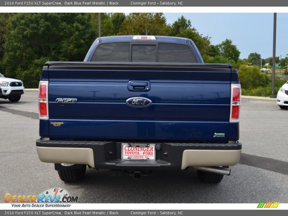 2010 Ford F150 XLT SuperCrew Dark Blue Pearl Metallic / Black Photo #4