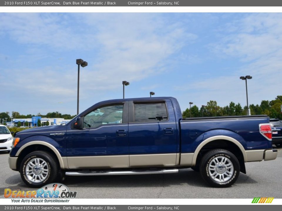 2010 Ford F150 XLT SuperCrew Dark Blue Pearl Metallic / Black Photo #5