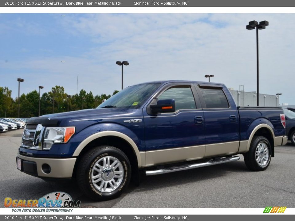 2010 Ford F150 XLT SuperCrew Dark Blue Pearl Metallic / Black Photo #6