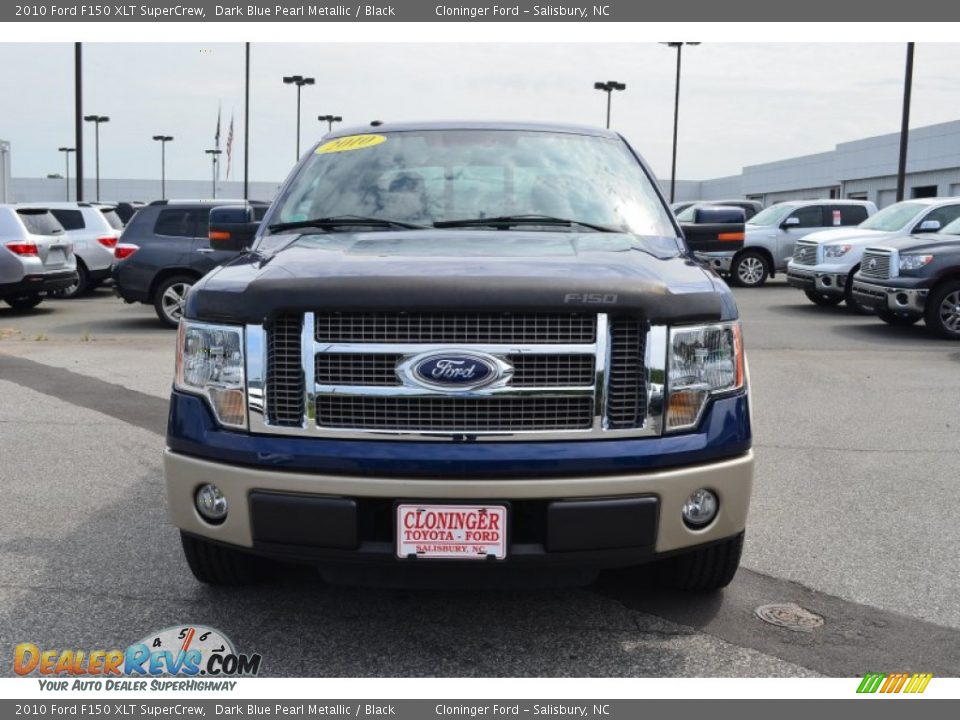 2010 Ford F150 XLT SuperCrew Dark Blue Pearl Metallic / Black Photo #7