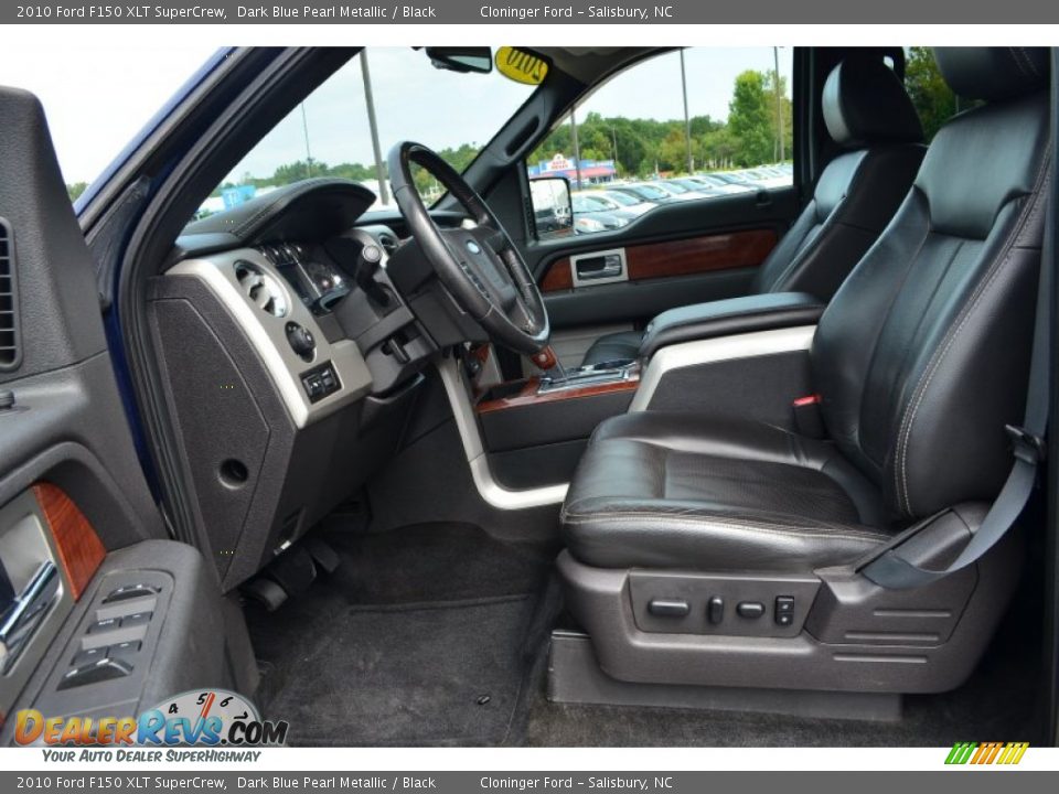 2010 Ford F150 XLT SuperCrew Dark Blue Pearl Metallic / Black Photo #9