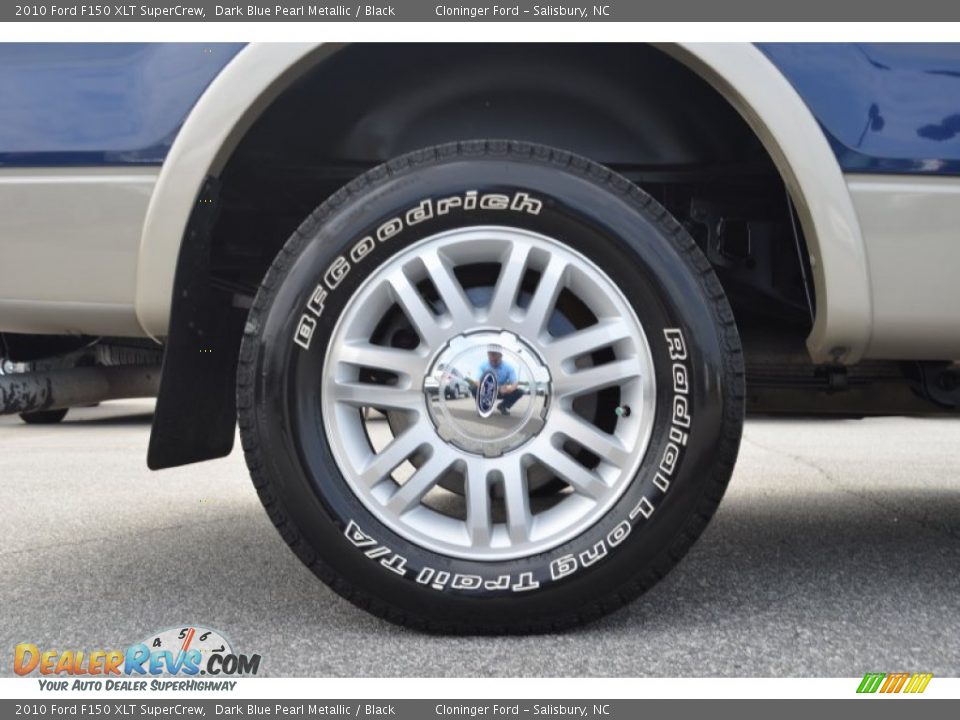 2010 Ford F150 XLT SuperCrew Dark Blue Pearl Metallic / Black Photo #14
