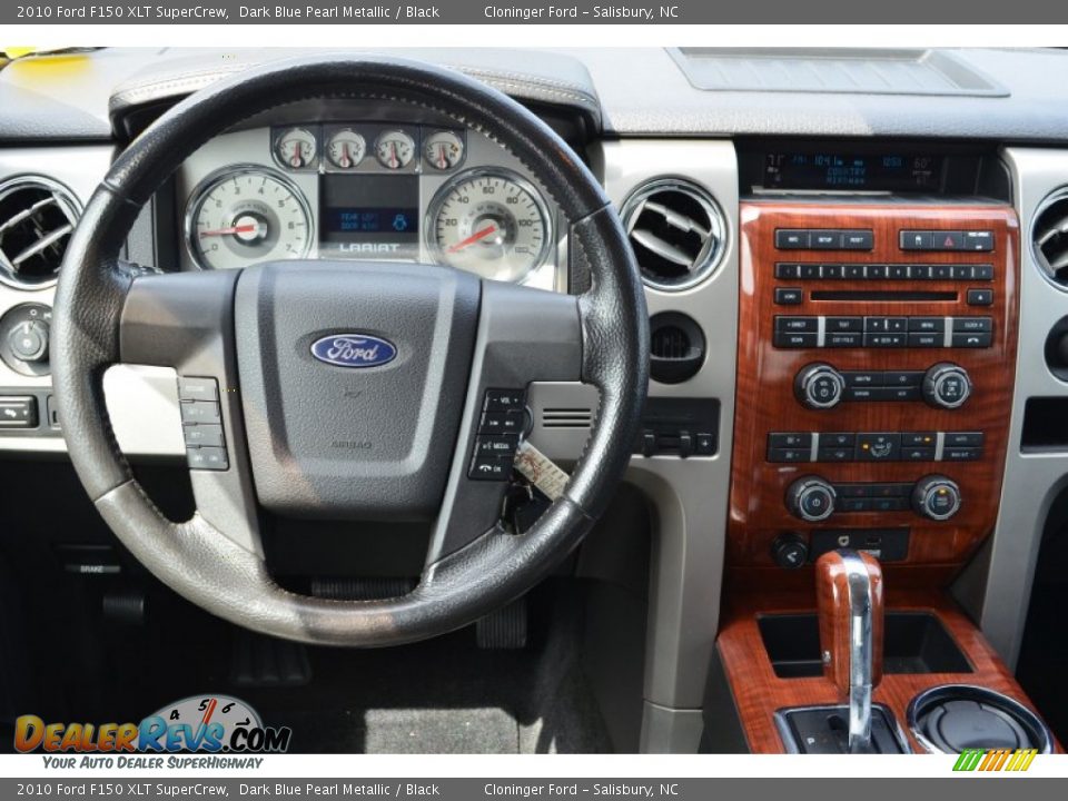 2010 Ford F150 XLT SuperCrew Dark Blue Pearl Metallic / Black Photo #17
