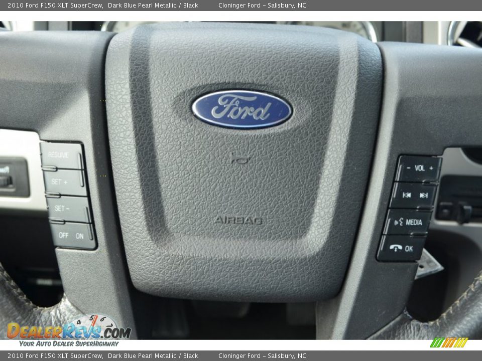 2010 Ford F150 XLT SuperCrew Dark Blue Pearl Metallic / Black Photo #24