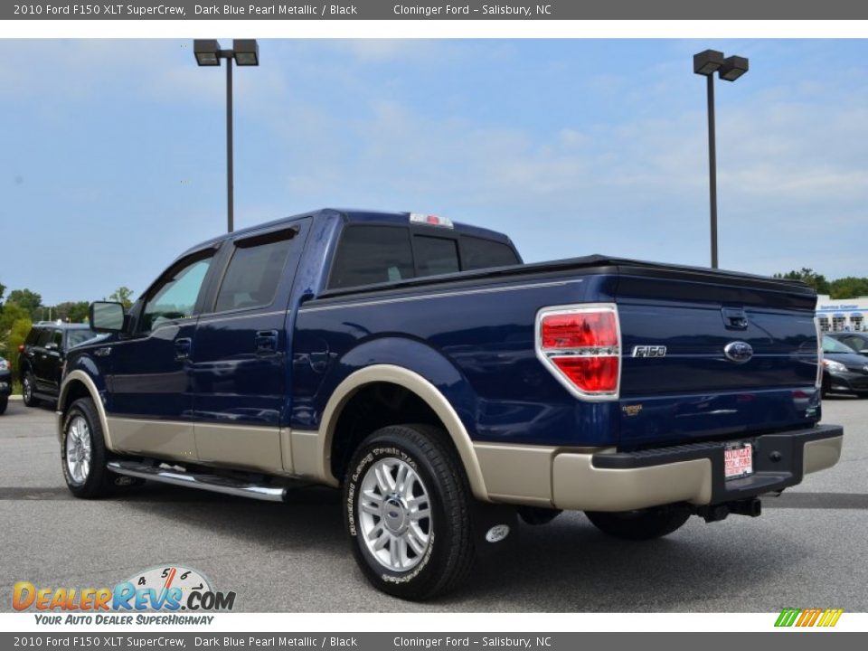 2010 Ford F150 XLT SuperCrew Dark Blue Pearl Metallic / Black Photo #29