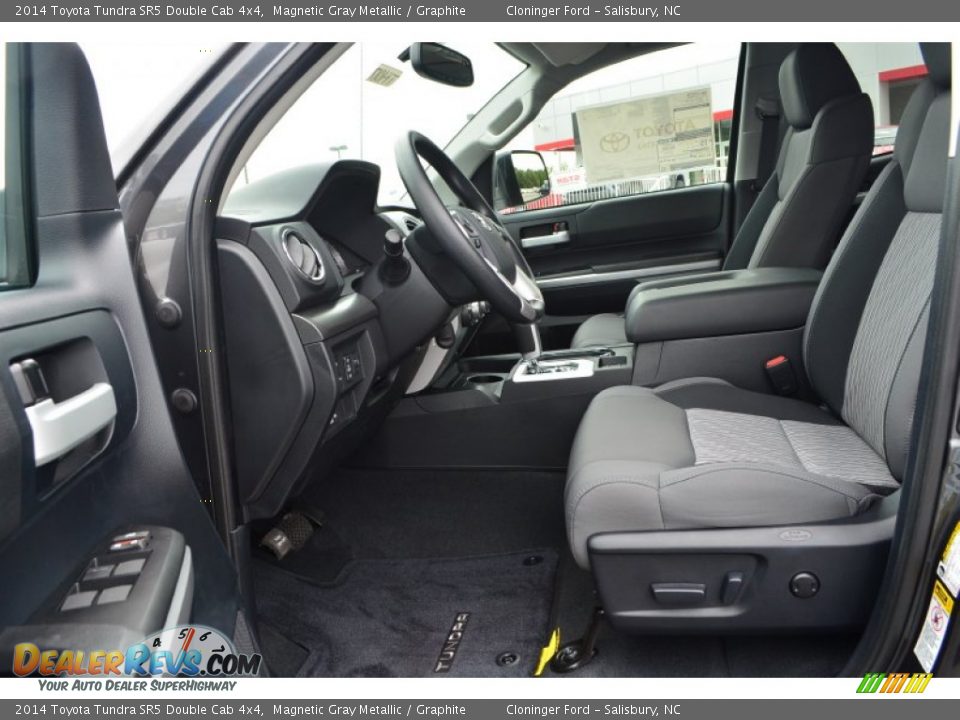 Graphite Interior - 2014 Toyota Tundra SR5 Double Cab 4x4 Photo #5