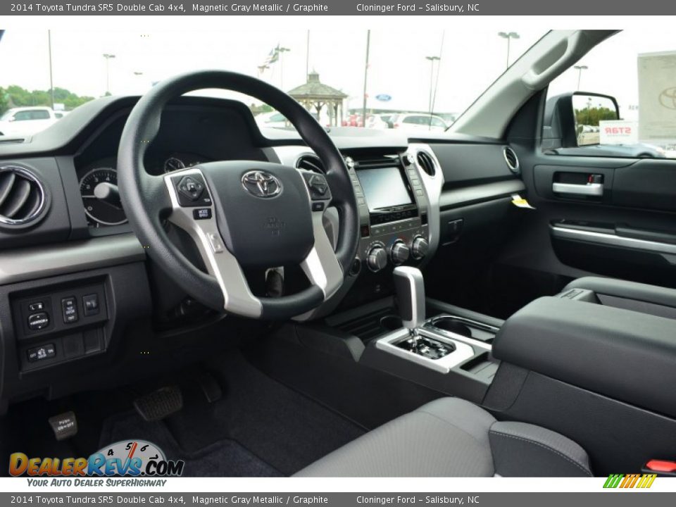 Graphite Interior - 2014 Toyota Tundra SR5 Double Cab 4x4 Photo #6