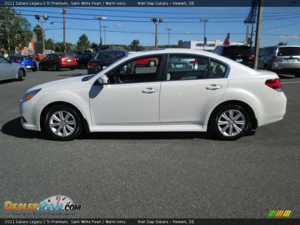 2011 Subaru Legacy 2.5i Premium Satin White Pearl / Warm Ivory Photo #9