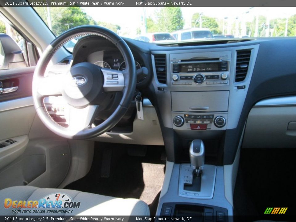 2011 Subaru Legacy 2.5i Premium Satin White Pearl / Warm Ivory Photo #16
