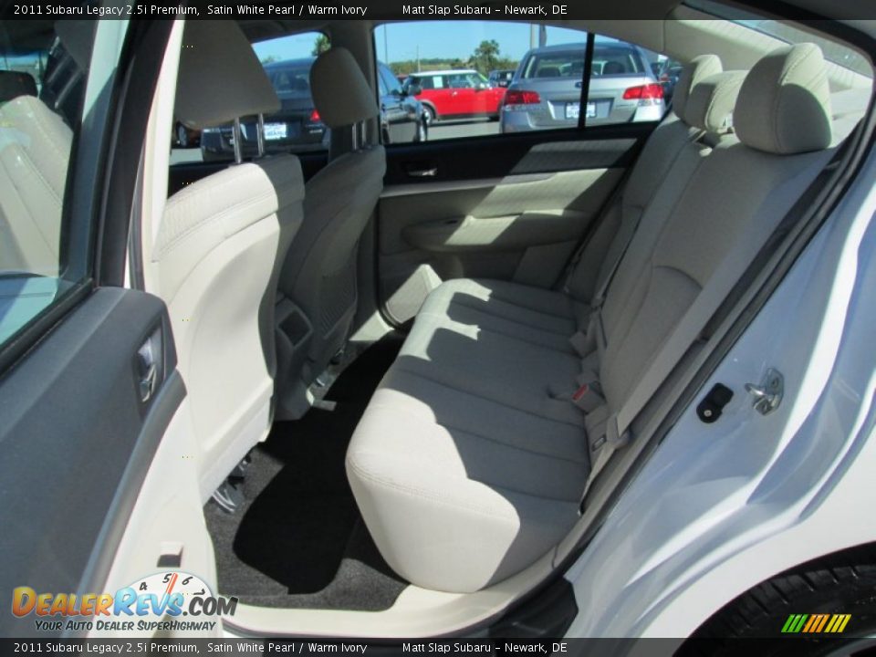 2011 Subaru Legacy 2.5i Premium Satin White Pearl / Warm Ivory Photo #21