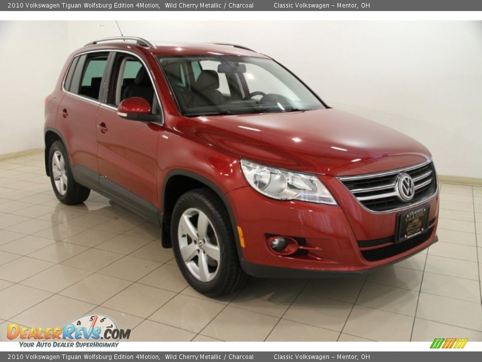 2010 Volkswagen Tiguan Wolfsburg Edition 4Motion Wild Cherry Metallic / Charcoal Photo #1