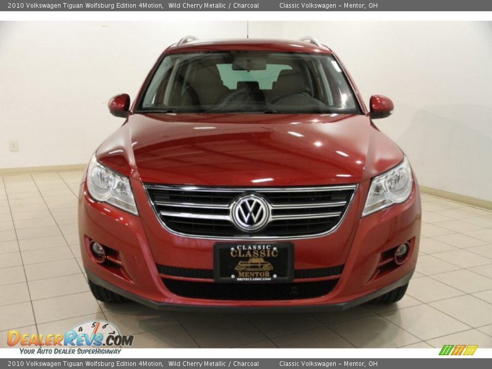 2010 Volkswagen Tiguan Wolfsburg Edition 4Motion Wild Cherry Metallic / Charcoal Photo #2