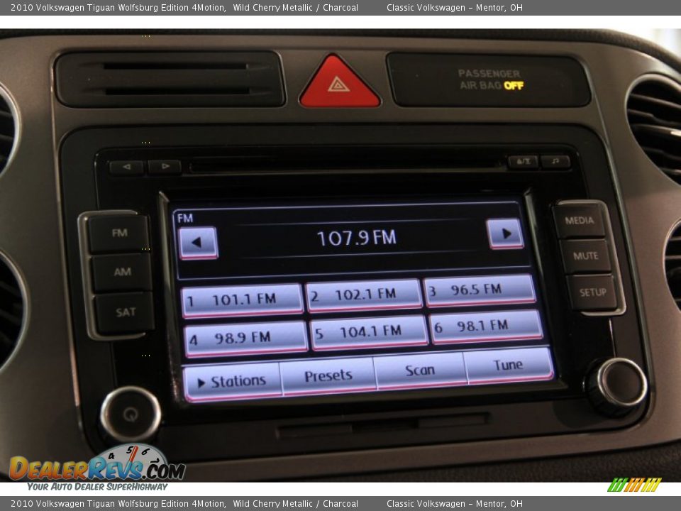 2010 Volkswagen Tiguan Wolfsburg Edition 4Motion Wild Cherry Metallic / Charcoal Photo #11