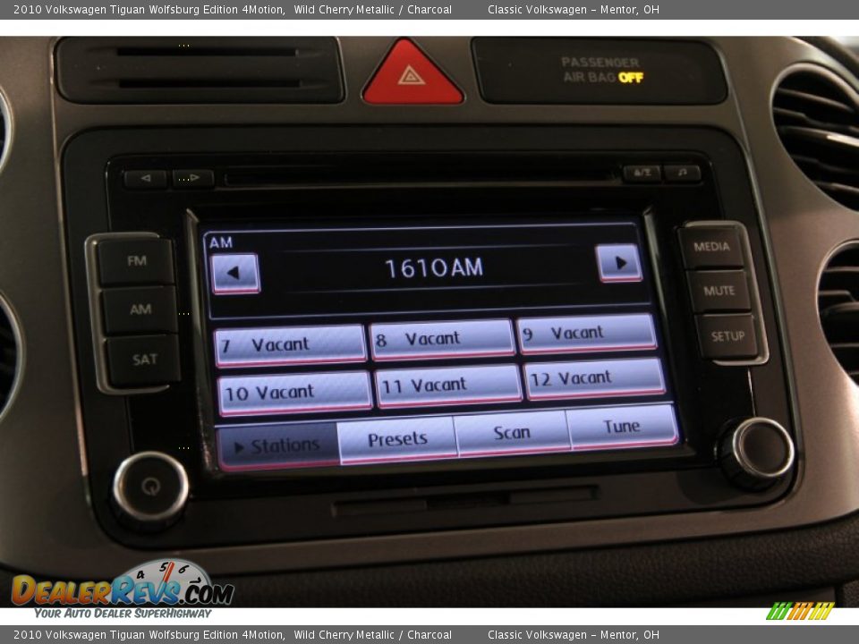 2010 Volkswagen Tiguan Wolfsburg Edition 4Motion Wild Cherry Metallic / Charcoal Photo #12
