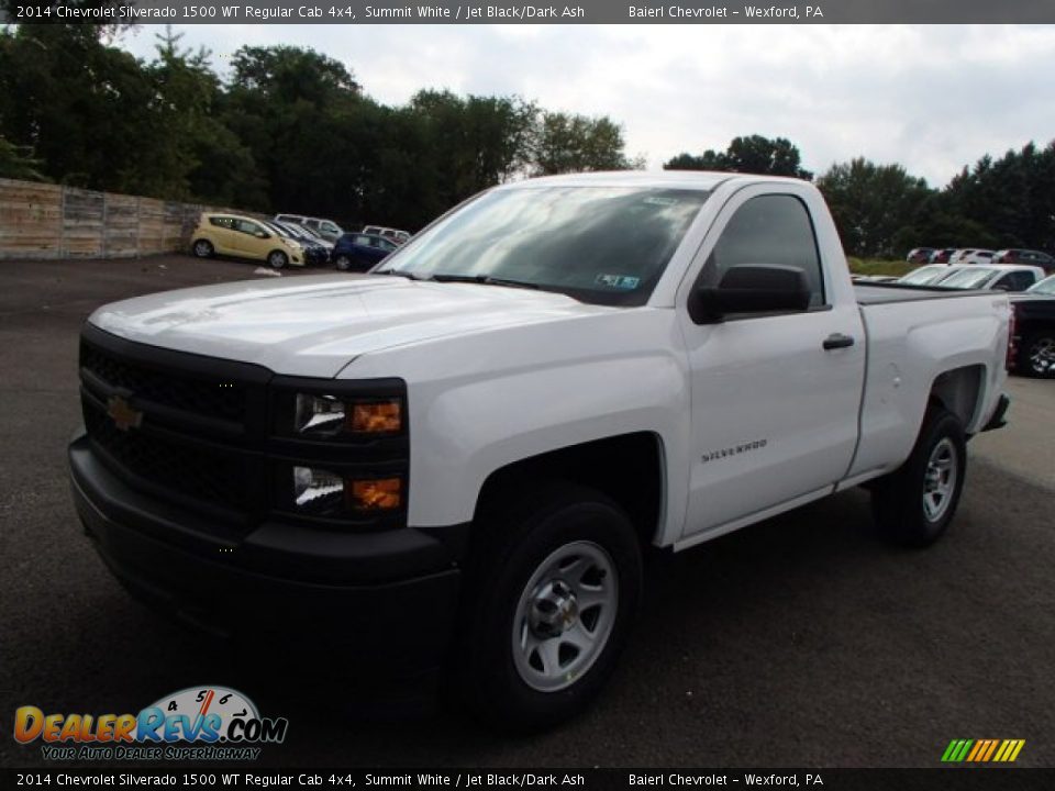 Front 3/4 View of 2014 Chevrolet Silverado 1500 WT Regular Cab 4x4 Photo #2